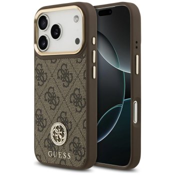 Guess iPhone 17 Pro deklas 4G Strass Logo MagSafe, rudas
