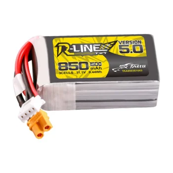 Tattu R-Line Version 5.0 LiPo akumuliatorius 850mAh 3S 11.1V 150C XT30