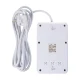 Maitinimo ilgintuvas Maclean MCE393 W, 4 lizdai, 3x USB, 2500W, 3 m, baltas