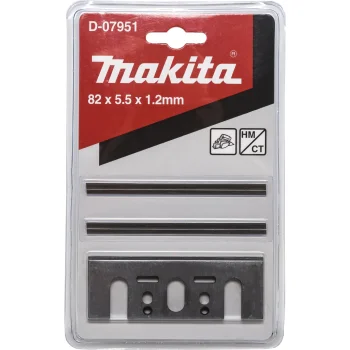 Obliaus peiliai su prispaudimo plokštelėmis Makita D-07951 HM, 82 mm