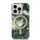 Guess Jungle MagSafe dėklas ir įkroviklis iPhone 14 Pro, žalias