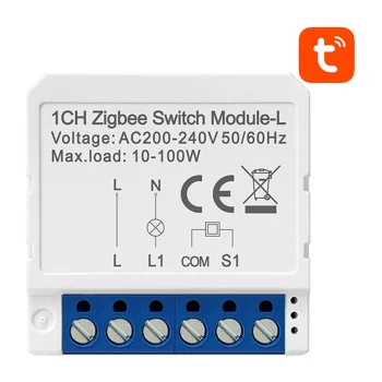 Avatto LZWSM16-W1 1 kanalo ZigBee išmanusis jungiklio modulis, baltas