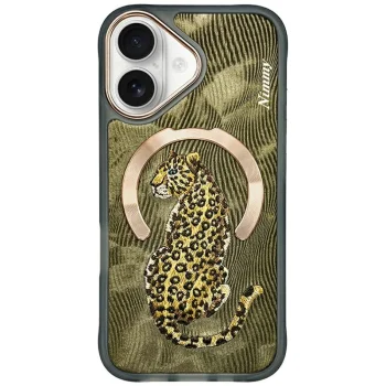 Nimmy Magnetic Fantasy Animal MagSafe dėklas telefonui iPhone 16, auksinis