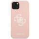 Dėklas Guess Silicone 4G Logo skirtas Apple iPhone 13 mini, Pink