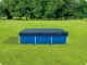 Intex 28036 Frame Pool Cover 260x160 cm, Dark Blue