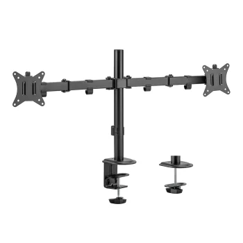 Maclean MC-754N stalinis laikiklis 2 monitoriams, 17-32", VESA, juodas