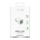 Automobilinis įkroviklis Puro Pro Lite 2x USB-A 10W, baltas
