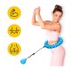 4Fizjo masažinis lankas hula hoop su svoriu, mėlynas