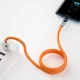 Kampinis laidas Dudao L24AL USB-A – Lightning 30W 1m, oranžinis