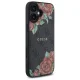 Guess dėklas iPhone 16 6.1\" 4G Flowers Print MagSafe GUHMP16SP4ROPEMCK, juodas
