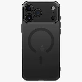 Uniq Airsuit Magclick Charging dėklas, skirtas iPhone 17 Pro Max, juodas