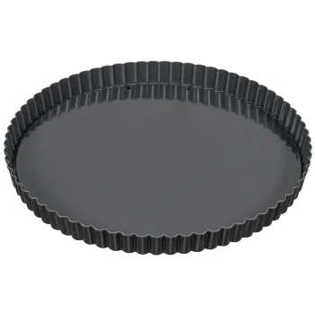 Kišo ir pyragų kepimo forma KAISER La Forme Plus su pakeliamu dugnu 32 cm, juoda
