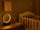 LED žiedinė stalinė ir naktinė lempa su ryškumo reguliavimu, 23.5cm, juoda