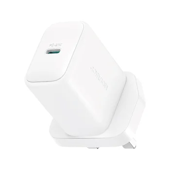Sieninis įkroviklis Joyroom JR-TCF20 USB-C PD 20W (JK kištukas), baltas
