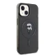 Karl Lagerfeld iPhone 15 dėklas IML Ikonik MagSafe, juodas