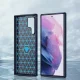 Hurtel Carbon silikoninis dėklas, skirtas Samsung Galaxy S23 Ultra, mėlynas