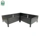 Pakelta lysvė KLASIKA Woodlook L-Shape, 146x146x30 cm, pilka