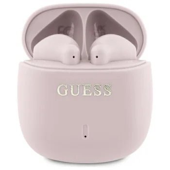 „Guess GUTWSJ14ESGP TWS Printed Classic Logo“ belaidės ausinės, rožinės