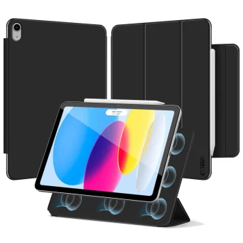 Tech-Protect Smartcase Magnetic dėklas, skirtas iPad 10.9 (2022) / 11 (2025), juodas