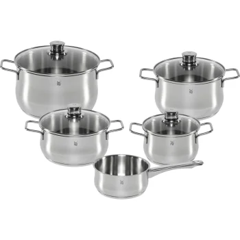 WMF Diadem Plus 5-piece cookware set, silver