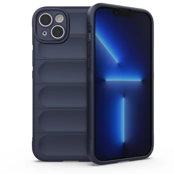 Magic Shield Case for iPhone 14 Plus Flexible Armored Cover, Dark Blue
