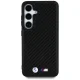 BMW Leather Carbon MagSafe Case for Samsung Galaxy S25 - Black