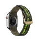 Dux Ducis dirželis Apple Watch 49/45/44/42 mm (Outdoor Version), nailoninis, juodas / žalias