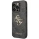 Guess 4G Metal Logo Case for iPhone 15 Pro Max, Grey