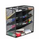 Metal Desk Organizer DA513 with 10 Compartments, Black