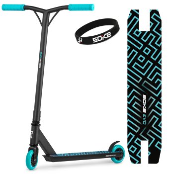 Triukinis paspirtukas Soke Evo Black
