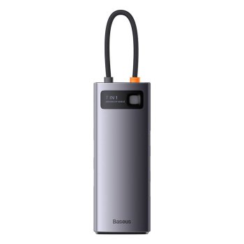 Baseus Metal Gleam Series 7-in-1 USB-C šakotuvas (3x USB 3.0, HDMI, PD, VGA, RJ45)