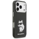 Karl Lagerfeld Aquarelle Choupette dėklas iPhone 17 Pro telefonui su MagSafe, juodas