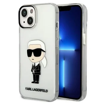 Karl Lagerfeld Ikonik Karl skaidrus dėklas iPhone 14 Plus / 15 Plus