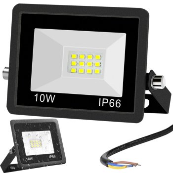 LED Floodlight 10W 6000K Outdoor Waterproof IP66