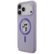 Karl Lagerfeld Silicone Karl&Choupette Ring MagSafe case for iPhone 18 Pro Max / 17 Pro Max, purple