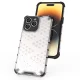 Hibridinis dėklas iPhone 14 Pro Honeycomb smūgiams atsparus, juodas