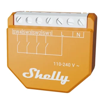 Shelly Wave i4 LR Smart Switch Module, Z-Wave 800