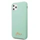 Guess Silicone Vintage Gold Logo dėklas iPhone 11 Pro, žalias