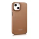 iCarer atverčiamasis odinis dėklas iPhone 14 Plus, MagSafe, rudas (WMI14220715-BN)