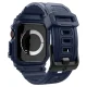 Spigen Rugged Armor Pro dirželis Apple Watch 46mm su dėklu, mėlynas