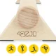 4FIZJO Wooden Balance Beam for Balance Training, 100 cm