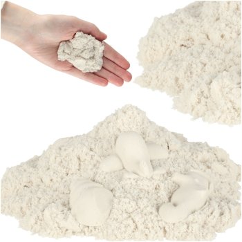Sensorinis smėlis vaikams 1 kg, Baltas