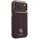 Guess Stripe Peony 4G Logo MagSafe dėklas iPhone 18 Pro / 17 Pro, bordo