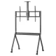 Maclean MC-114 mobilus televizoriaus stovas su ratukais, 55-100\", juodas