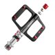 Rockbros BP2603 platforminiai dviračio pedalai su titano ašimi, juodi