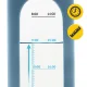 4FIZJO Glass Water Bottle 750 ml, Blue