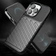 Telefono dėklas Thunder Case telefonui iPhone 13 Pro, TPU, juodas