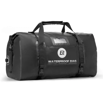 Vandeniui atsparus motociklo krepšys Rockbros AS-005BK, 55L, juodas