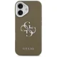 Guess Grained Big 4G Classic Logo Case for Apple iPhone 17, Brown