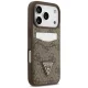 Guess 4G nauble Card Triange case for iPhone 18 Pro / 17 Pro, brown